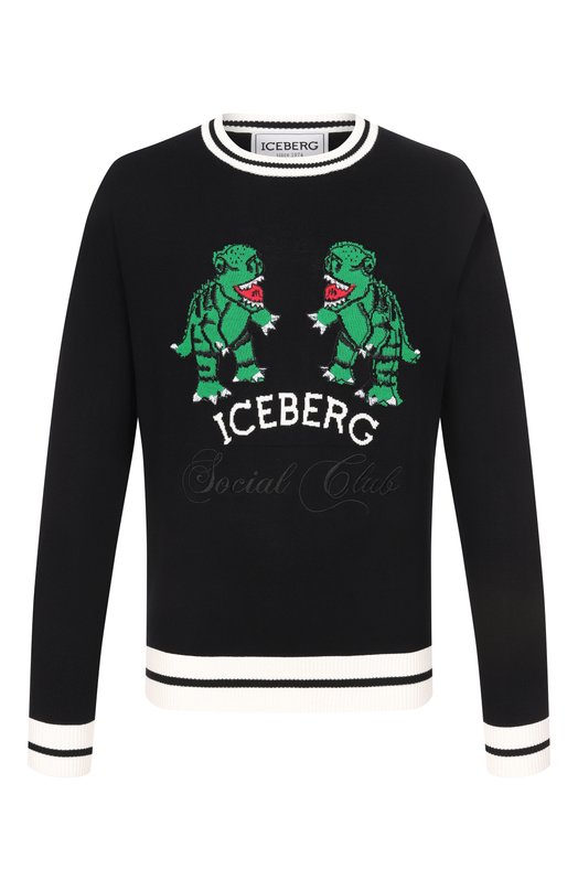 Хлопковый джемпер Iceberg A004/9505 Чёрный A004/9505