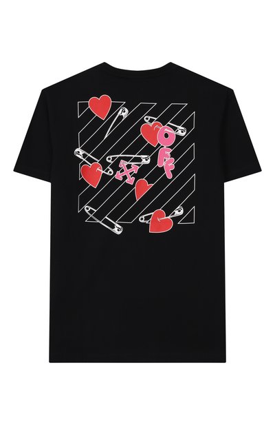 Хлопковая футболка OFF-WHITE, арт. 0GAA001F25JER004/12+