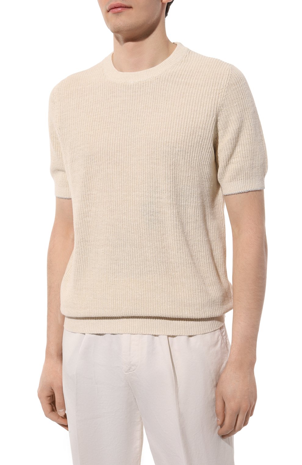 Джемпер изо льна и хлопка BRUNELLO CUCINELLI, арт. M2L70B2257, фото 3