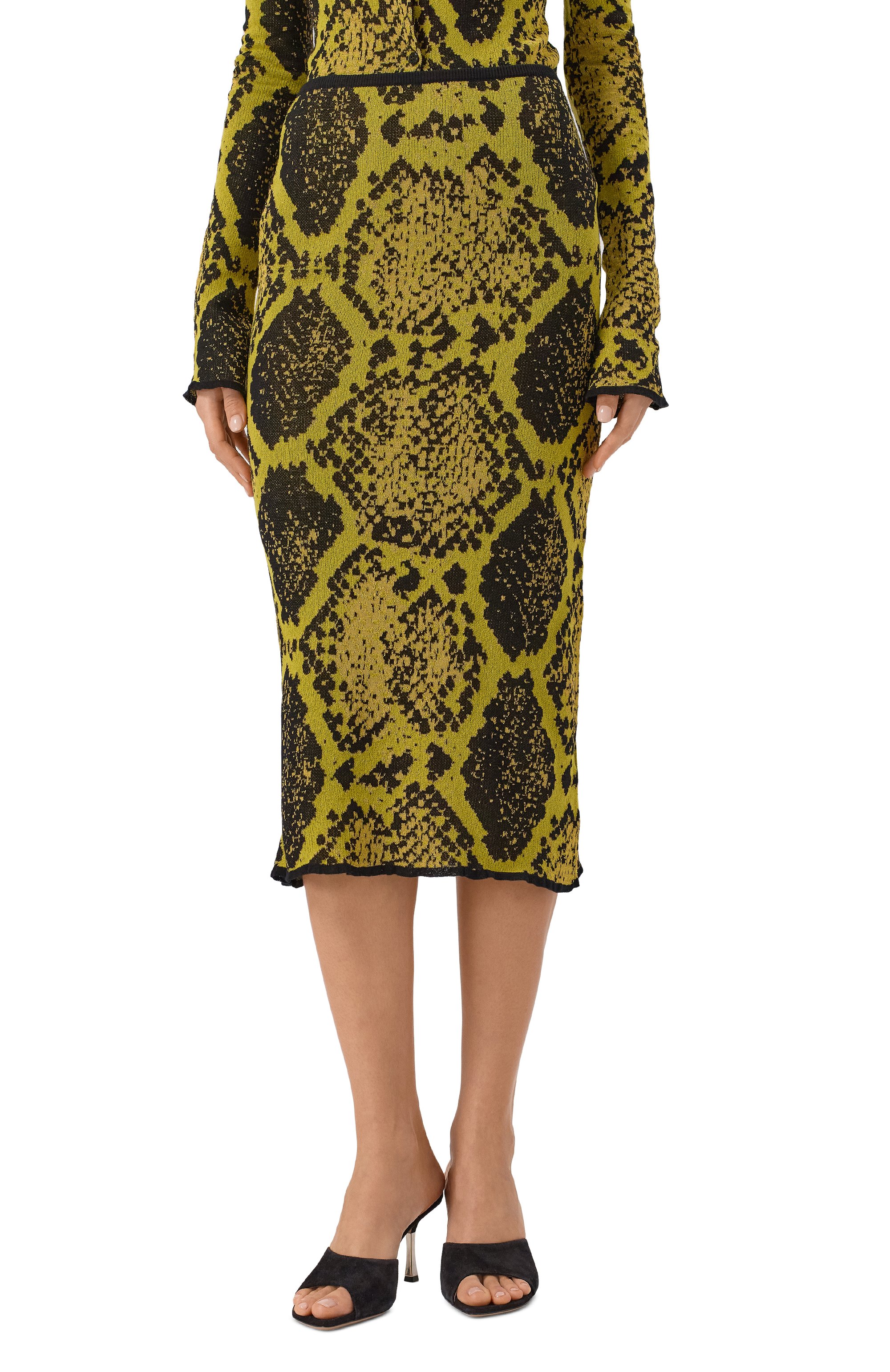 Юбка из вискозы и хлопка THE ATTICO, арт. 251WCS00283/KCC004AA, фото 3