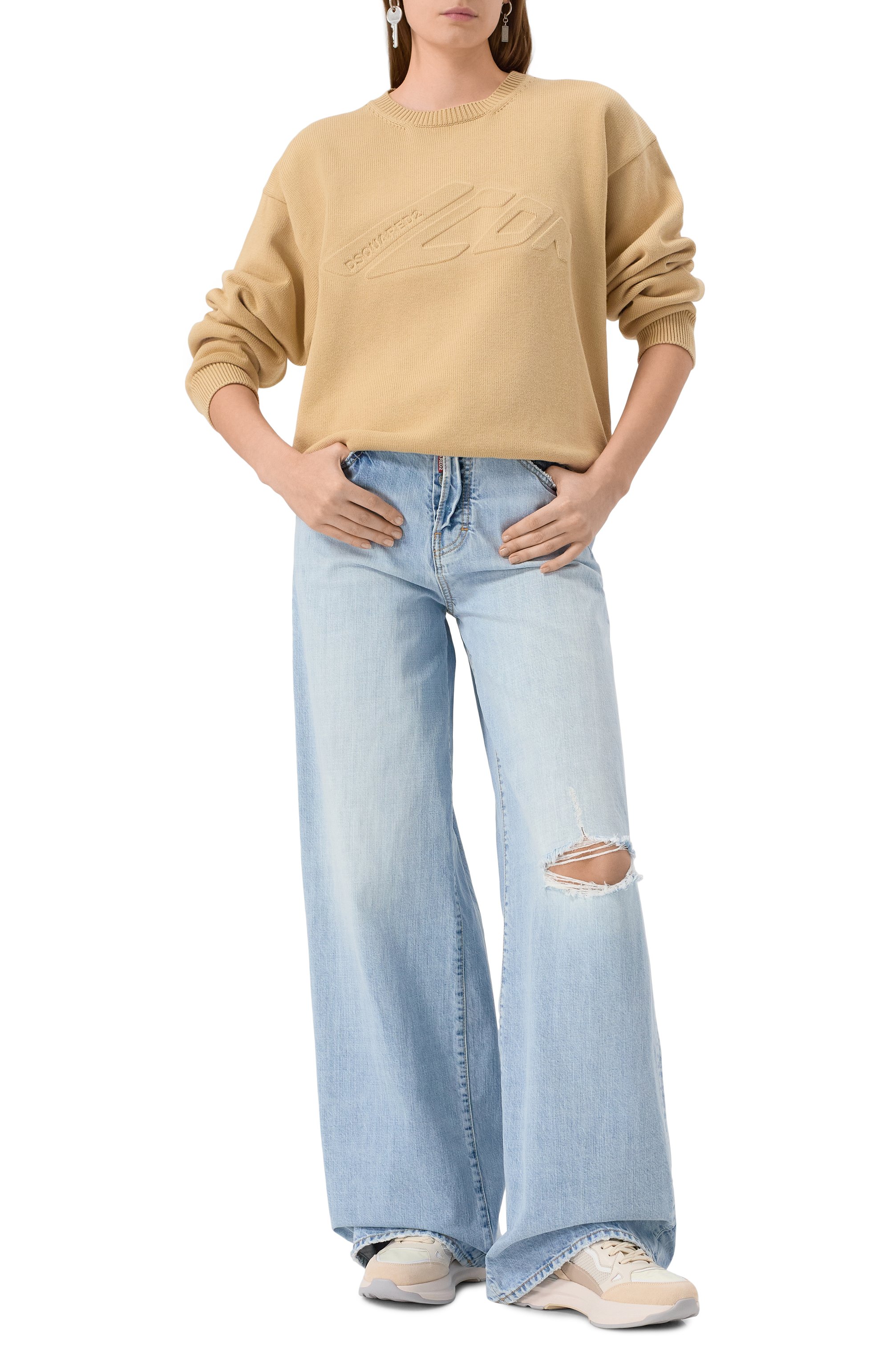 Комбинированные кроссовки ctp25 BOGNER светло-бежевого цвета по цене 56950 руб., арт. CTP25, фото 2 Комбинированные кроссовки ctp25 BOGNER, арт. CTP25, фото 2