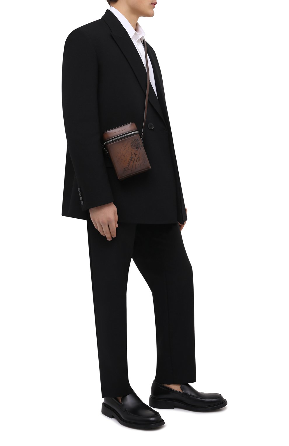 Кожаная сумка-мессенджер BERLUTI, арт. M230794, фото 3