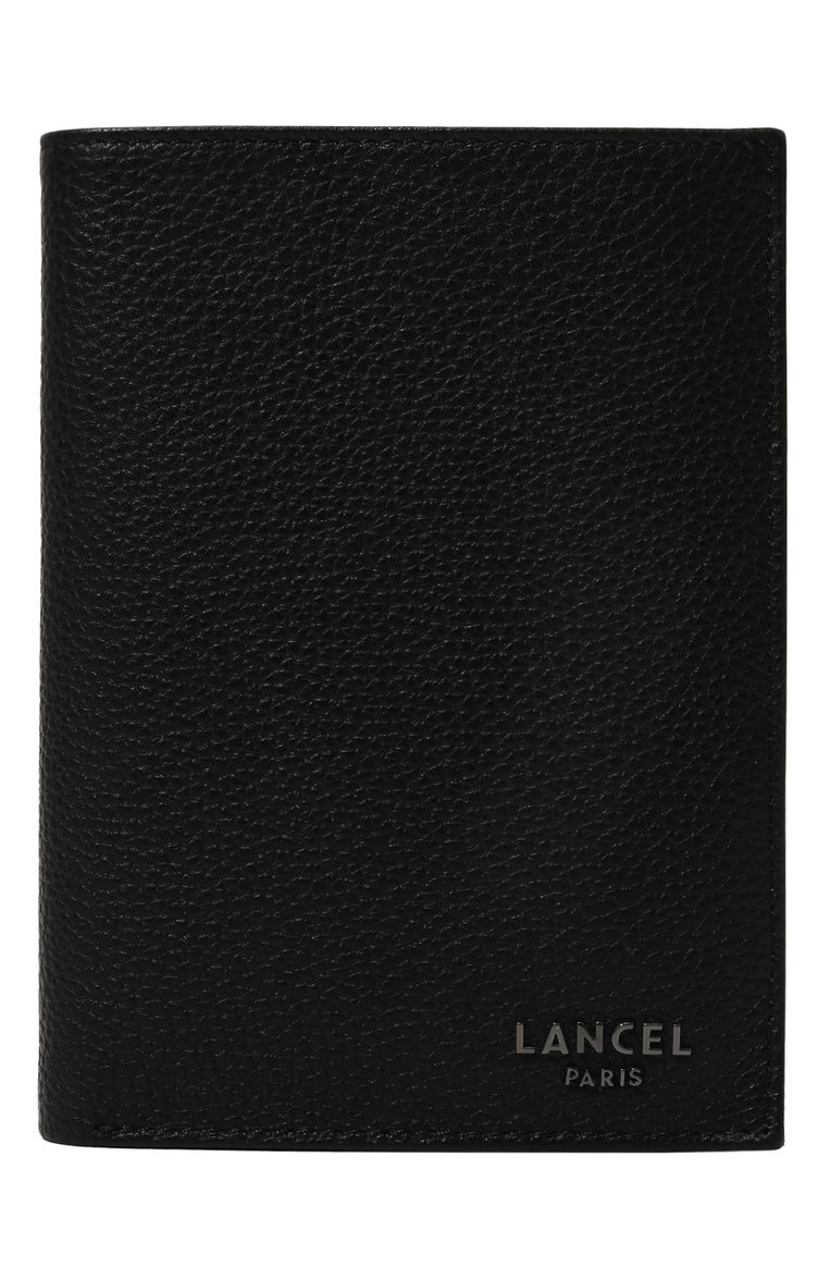 Мужской кожаное портмоне LANCEL черного цвета, арт. A12883 | Фото 1 (Нос: Не проставлено; Материал: Натуральная кожа; Материал сплава: Проставлено)