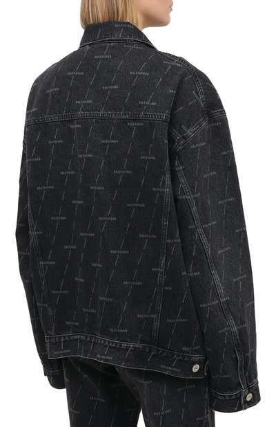 Джинсовая куртка BALENCIAGA темно-серого цвета по цене 109500 руб., арт. 625990/TJW41, фото 4 Джинсовая куртка BALENCIAGA, арт. 625990/TJW41, фото 4