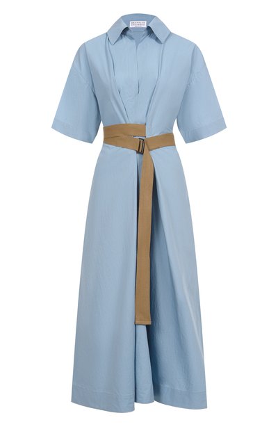 Женское хлопковое платье BRUNELLO CUCINELLI, арт. M0H93A5306