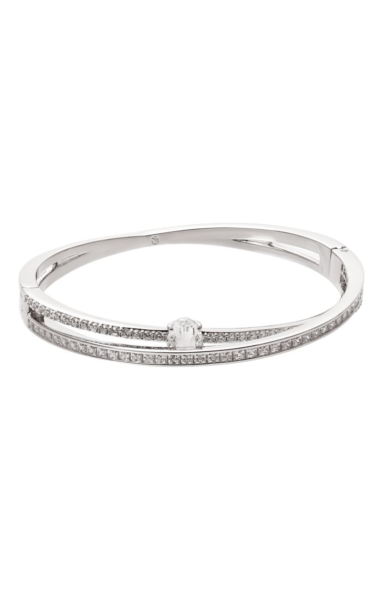 Женский браслет hyperbola SWAROVSKI серебряного цвета, арт. 5691224 | Фото 1 (Нос: Не проставлено; Материал: Металл, Кристаллы)