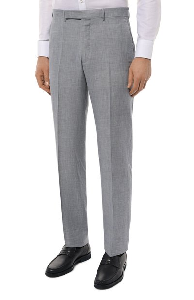 Брюки из шерсти и льна ZEGNA, арт. 749F07A7/75TB12, фото 3