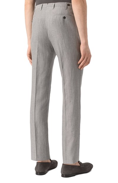 Брюки из шерсти и льна CORNELIANI, арт. 254B05-2514164, фото 4