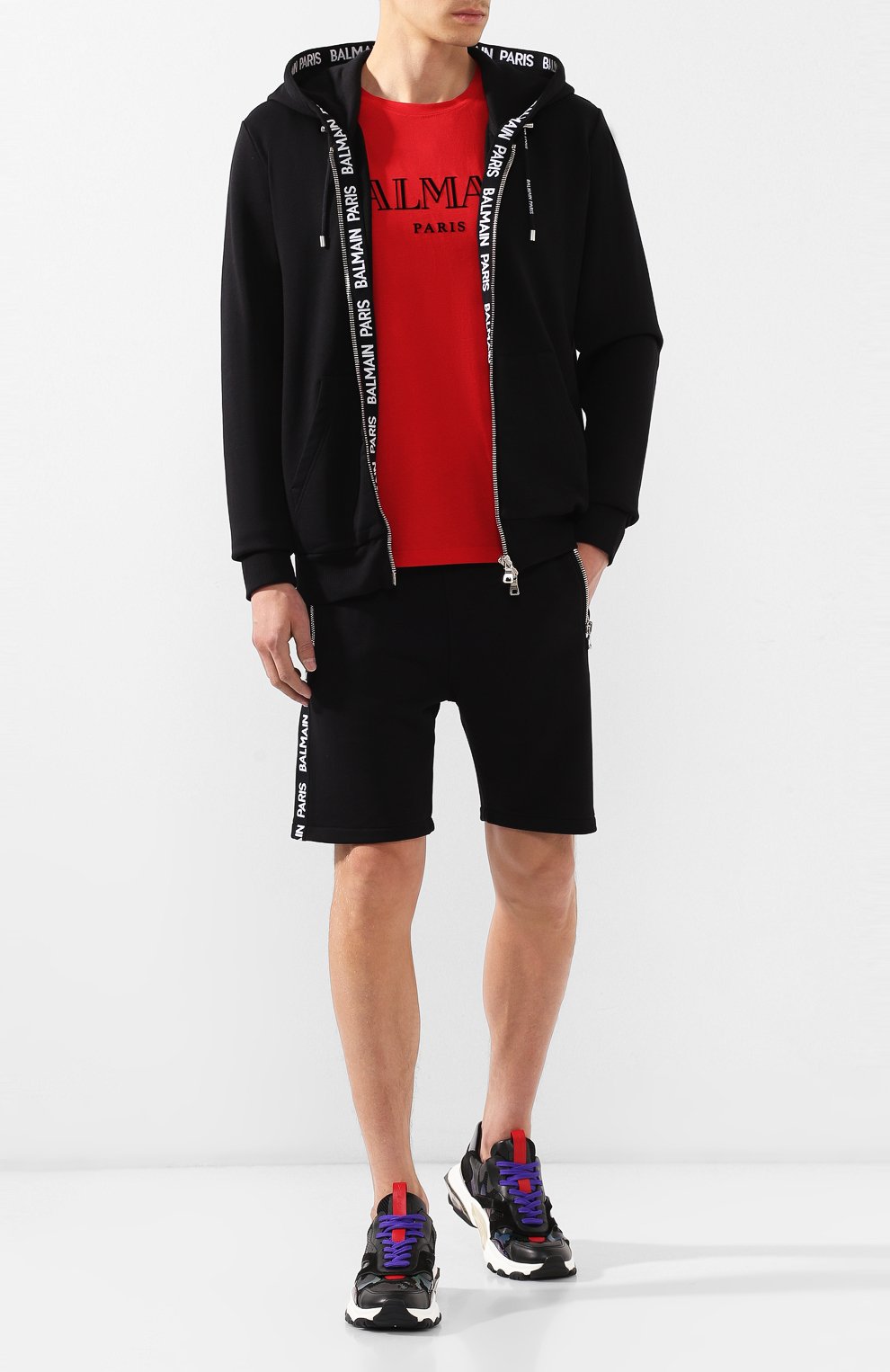 Хлопковые шорты BALMAIN, арт. SH15659/J928, фото 2