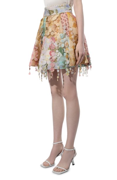 Юбка изо льна и шелка ZIMMERMANN, арт. 2434STEM, фото 3