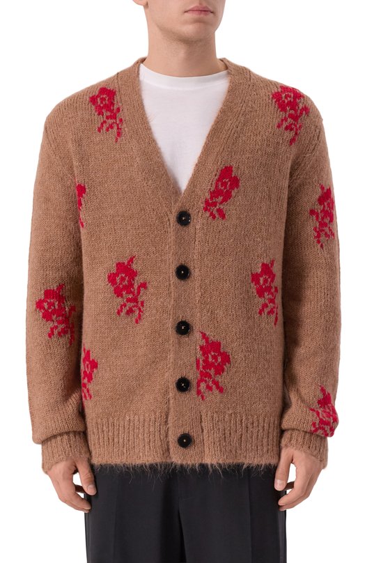 Шерстяной кардиган Jil Sander J22HP0047-J14786 Бежевый  J22HP0047-J14786 Фото 3
