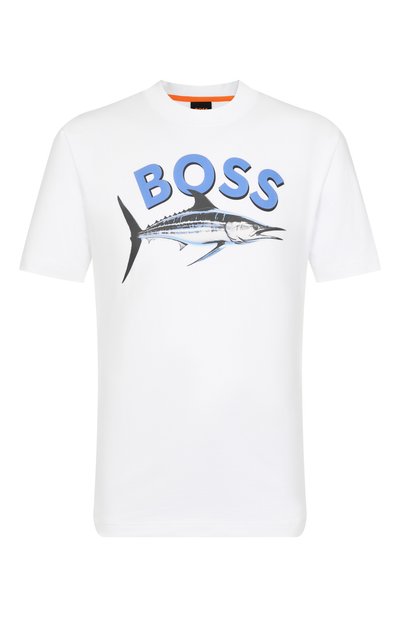 Мужская хлопковая футболка BOSS ORANGE, арт. 50539196