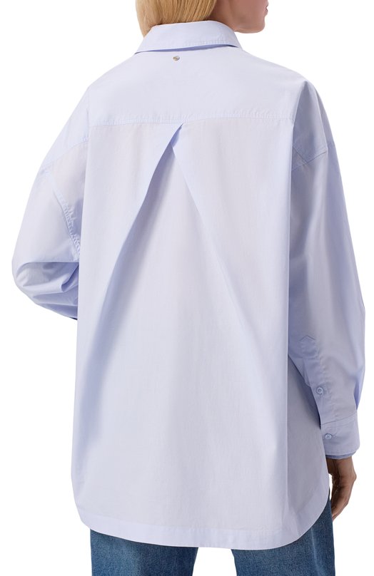 Хлопковая рубашка BOSS Orange 50553532 Голубой  50553532 Фото 4