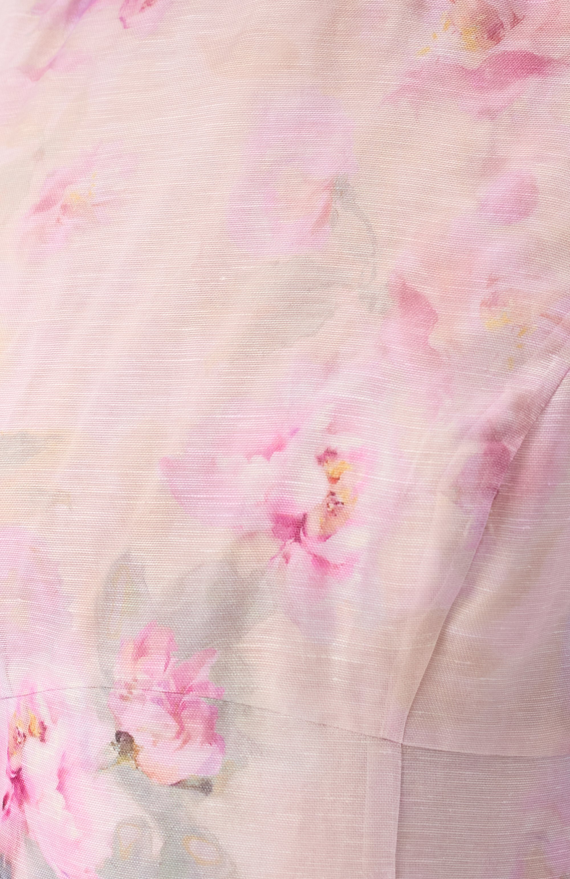 Платье изо льна и шелка ZIMMERMANN розового цвета по цене 211000 руб., арт. 2337DR251, фото 6 Платье изо льна и шелка ZIMMERMANN, арт. 2337DR251, фото 6