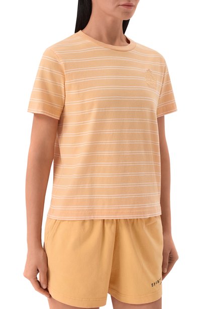 Хлопковая футболка SPORTY AND RICH, арт. T0125712243YE36, фото 3