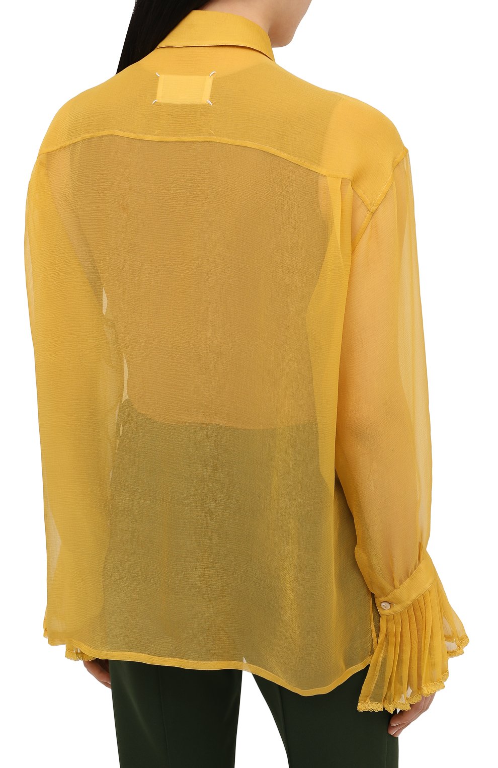 Шелковая блузка MAISON MARGIELA, арт. S29DL0190/S38057, фото 4