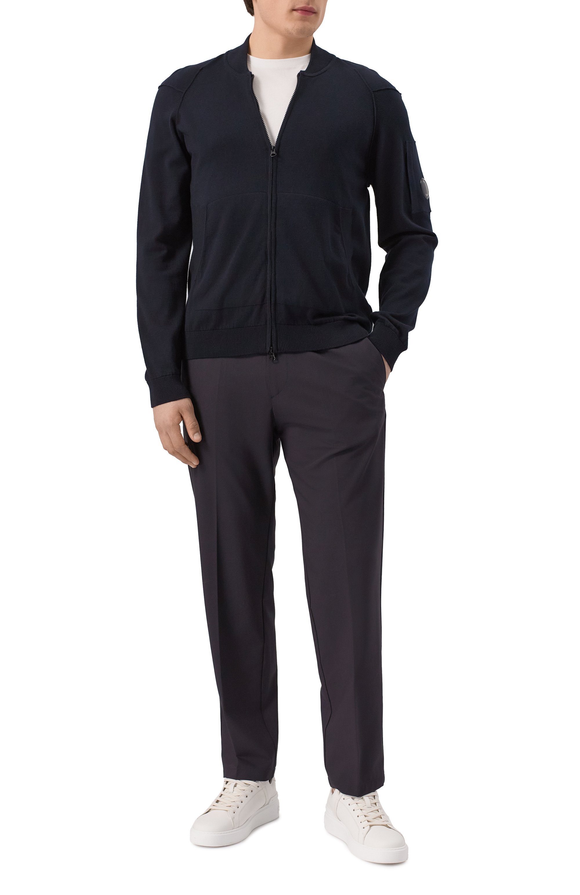 Хлопковый кардиган C.P. COMPANY, арт. 18CMKN084A004037A, фото 2