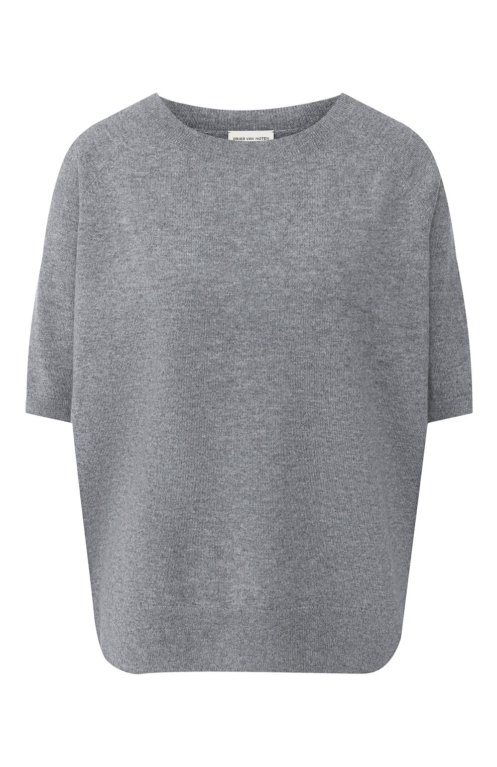 Кашемировый топ DRIES VAN NOTEN серого цвета по цене 44650 руб., арт. 191-11228-7711, фото 1 Кашемировый топ DRIES VAN NOTEN, арт. 191-11228-7711, фото 1