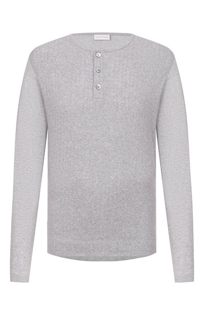 Мужская хлопковый лонгслив-хенли DRIES VAN NOTEN, арт. 021121/3136