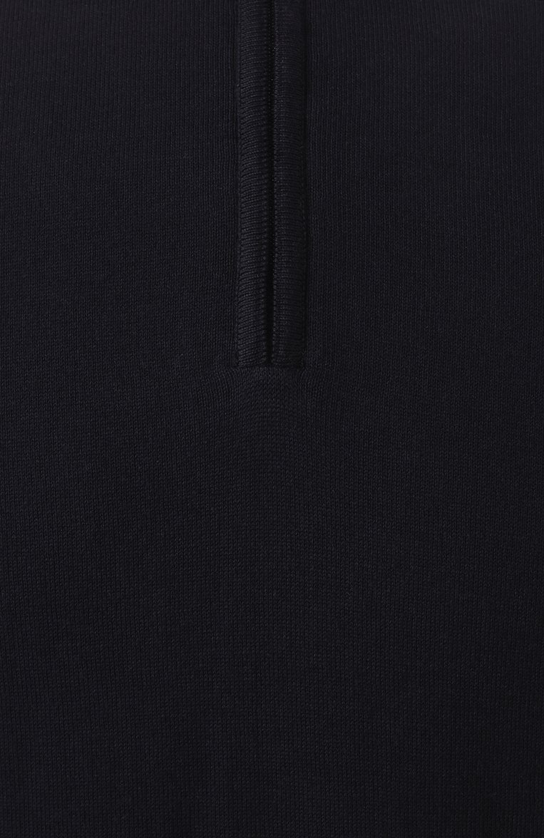 Мужской хлопковый джемпер CANALI черного цвета, арт. C0015/MK00145 | Фото 6 (Длина (для топов): Стандартные; Рукава: Длинные; Материал сплава: Проставлено; Драгоценные камни: Проставлено; Вырез: Круглый; Принт: Без принта; Мужское Кросс-КТ: Джемперы; Стили: Кэжуэл; Материал внешний: Хлопок)