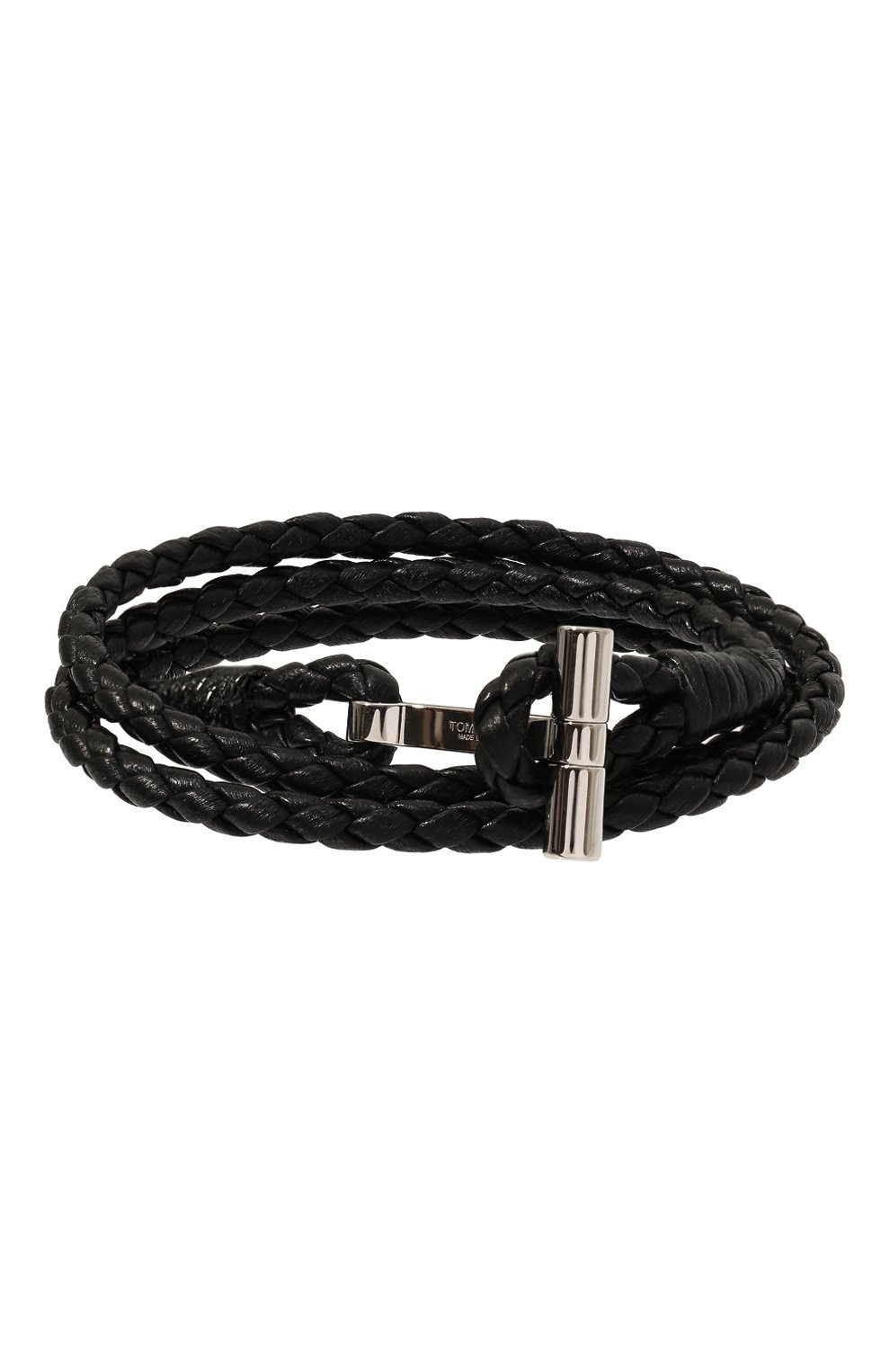 Кожаный браслет TOM FORD черного цвета по цене 61900 руб., арт. JM0001T-WCABR, фото 1 Кожаный браслет TOM FORD, арт. JM0001T-WCABR, фото 1