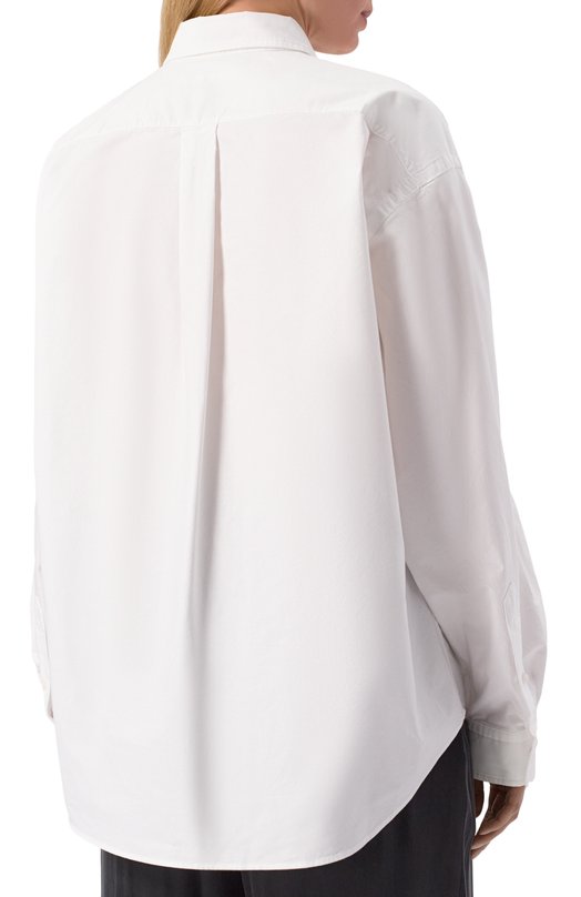 Хлопковая рубашка alexanderwang.t 4WC2251013 Белый  4WC2251013 Фото 4