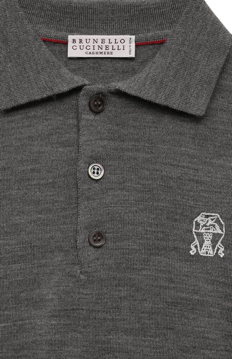 Поло из шерсти и кашемира BRUNELLO CUCINELLI, арт. B24M00105B, фото 3