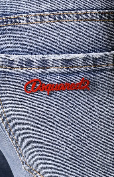 Джинсы DSQUARED2 синего цвета по цене 30900 руб., арт. S75LB0328/S30595, фото 5 Джинсы DSQUARED2, арт. S75LB0328/S30595, фото 5