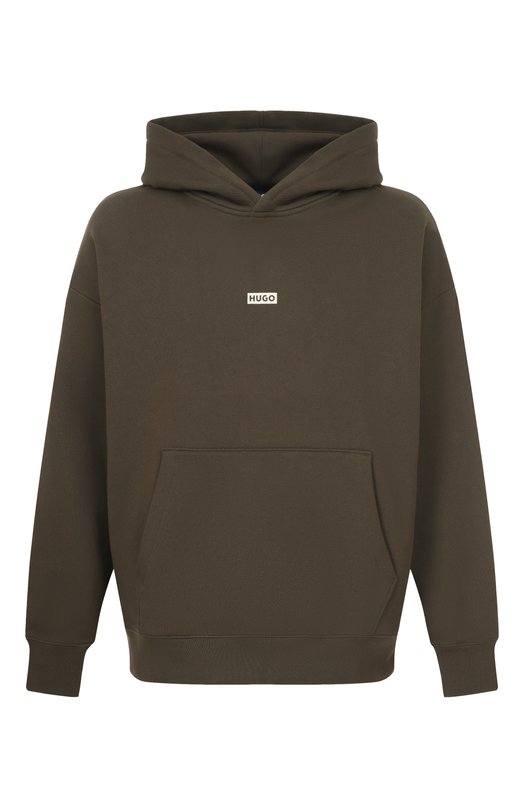 Хлопковое худи HUGO Blue 50510724 Коричневый 50510724