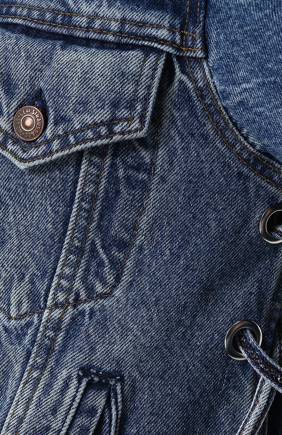 Джинсовая куртка свободного кроя с потертостями ICONS OF CALIFORNIA, арт. LVDTMEI_PS, фото 5