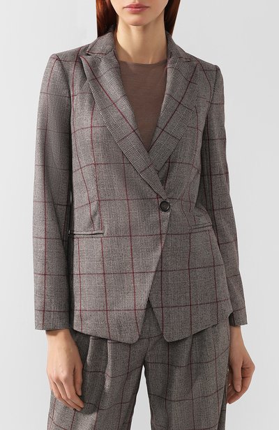 Шерстяной костюм в клетку BRUNELLO CUCINELLI, арт. MA594T8437, фото 2