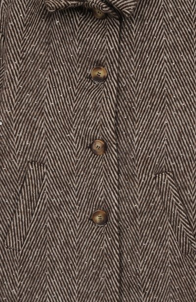 Пальто IL GUFO коричневого цвета по цене 38600 руб., арт. A25GGP0010W5017/2-4, фото 3 Пальто IL GUFO, арт. A25GGP0010W5017/2-4, фото 3