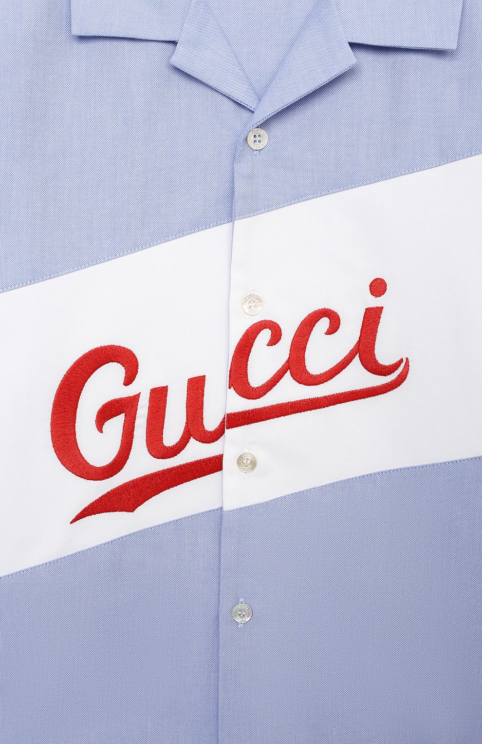Хлопковая рубашка GUCCI, арт. 645032/XWAMU, фото 3