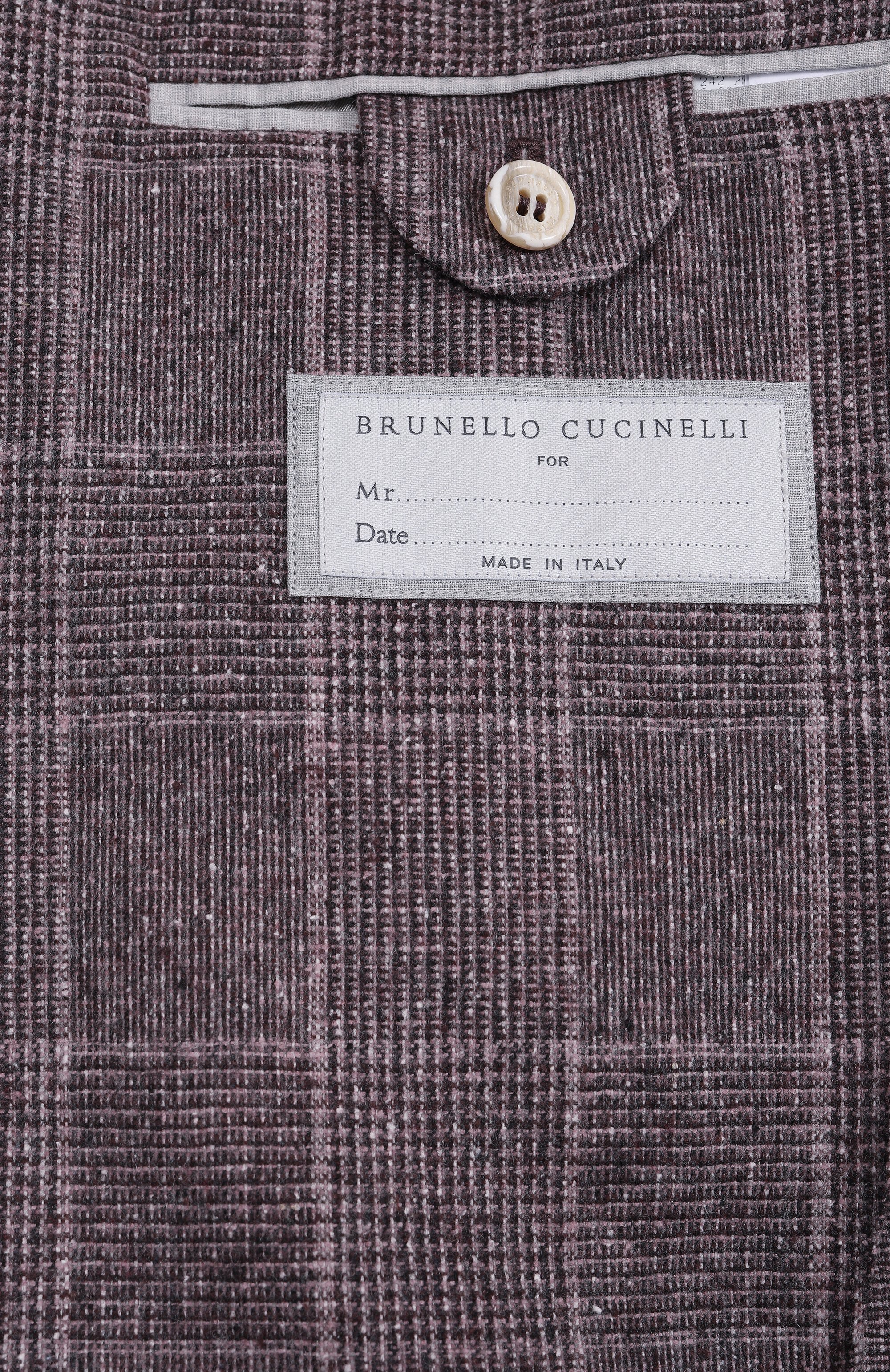 Пиджак из шелка и шерсти BRUNELLO CUCINELLI сиреневого цвета по цене 395000 руб., арт. MY4667BND, фото 9 Пиджак из шелка и шерсти BRUNELLO CUCINELLI, арт. MY4667BND, фото 9