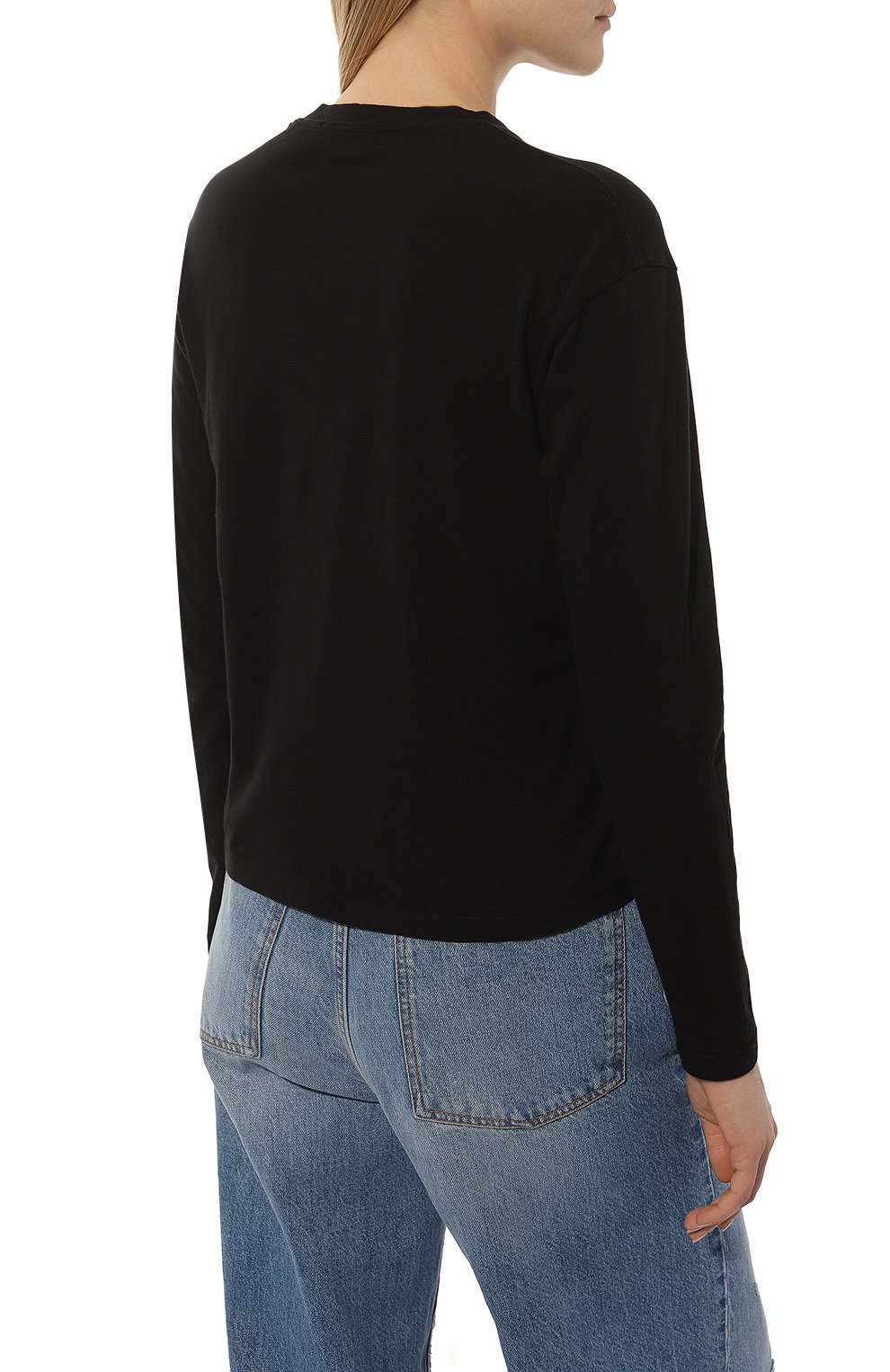 Хлопковый лонгслив JAMES PERSE, арт. WLJ3113/BLK, фото 4