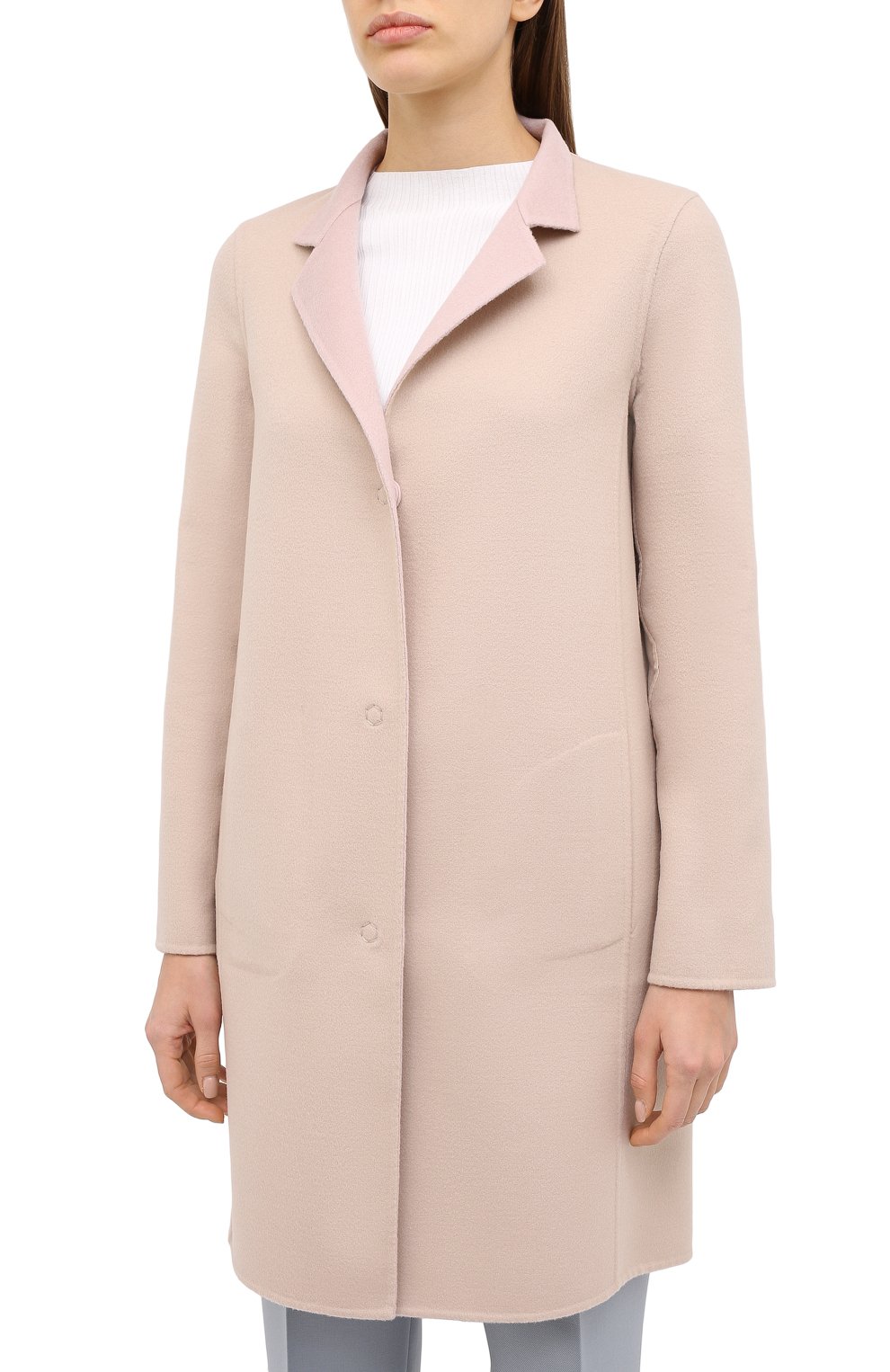 Пальто из шерсти и кашемира MANZONI24, арт. 20M557-DB1/38-46, фото 7