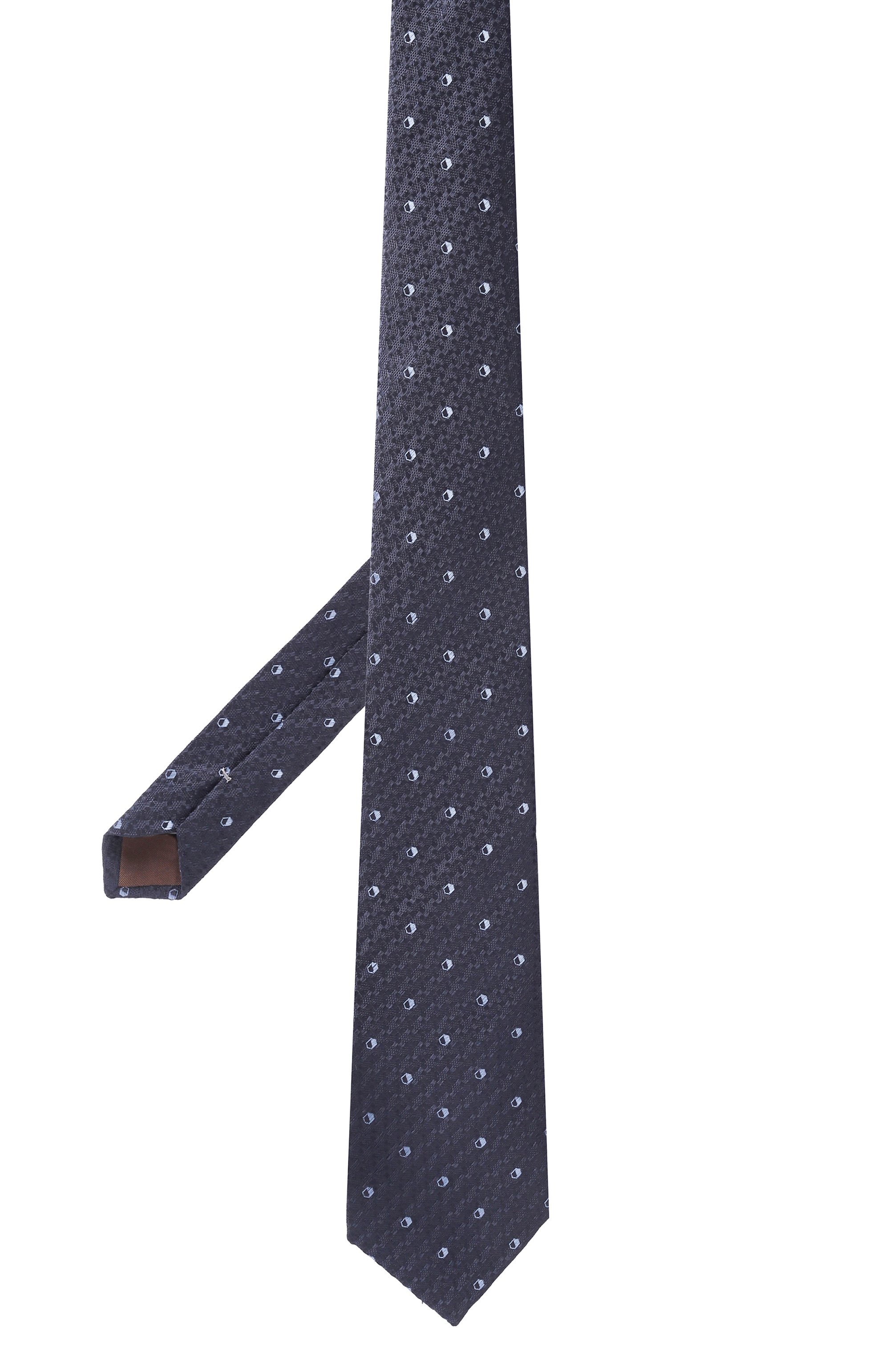 Галстук из шелка и льна CANALI, арт. 18/HJ04278, фото 3