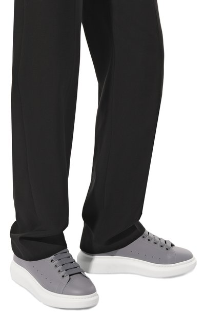 Кожаные кеды oversized ALEXANDER MCQUEEN, арт. 727394/WHXMT, фото 3