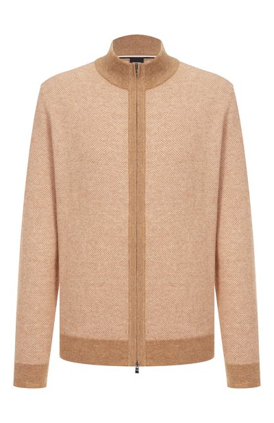 Мужской кардиган из шерсти и хлопка BOSS, арт. 50549950