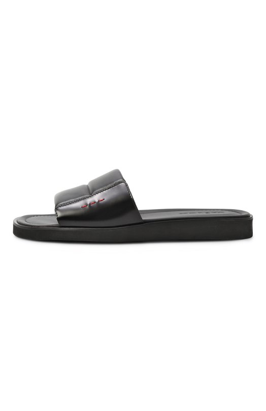 Кожаные шлепанцы Kiton USSA301N0123301 Чёрный  USSA301N0123301 Фото 4