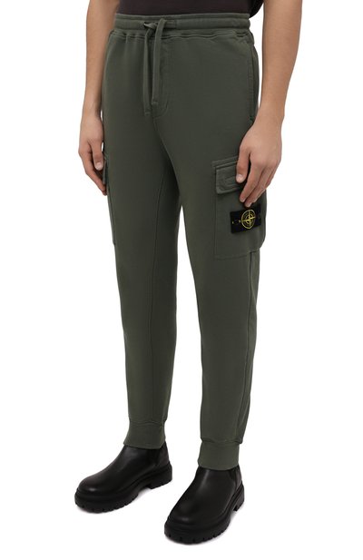 Хлопковые джоггеры STONE ISLAND, арт. 751565220, фото 3