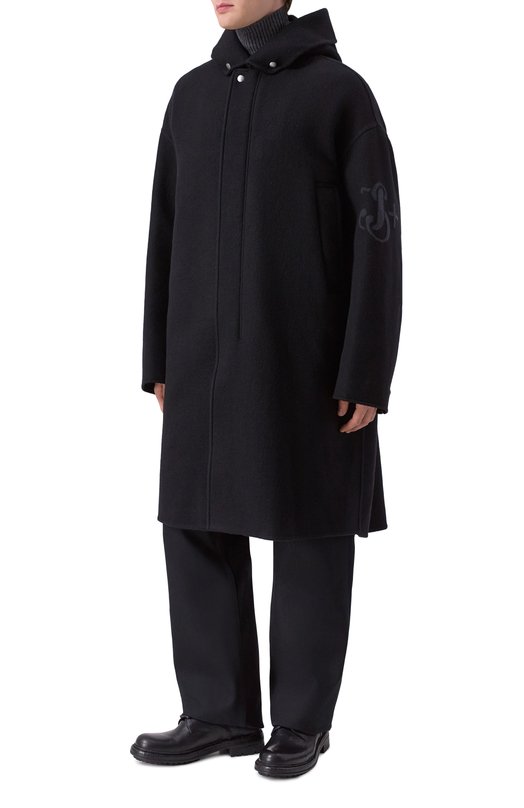 Шерстяное пальто Jil Sander J47AA0121-J40020 Чёрный  J47AA0121-J40020 Фото 3