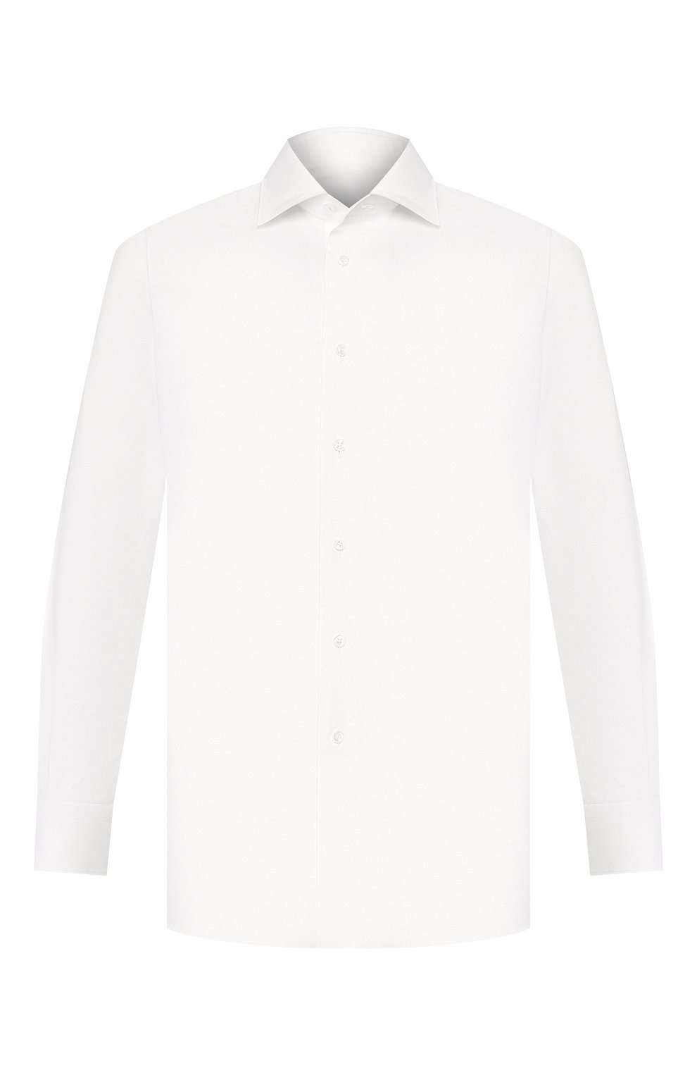 Хлопковая сорочка с воротником акула BRIONI белого цвета по цене 59950 руб., арт. RCLU36/PZ034, фото 1 Хлопковая сорочка с воротником акула BRIONI, арт. RCLU36/PZ034, фото 1