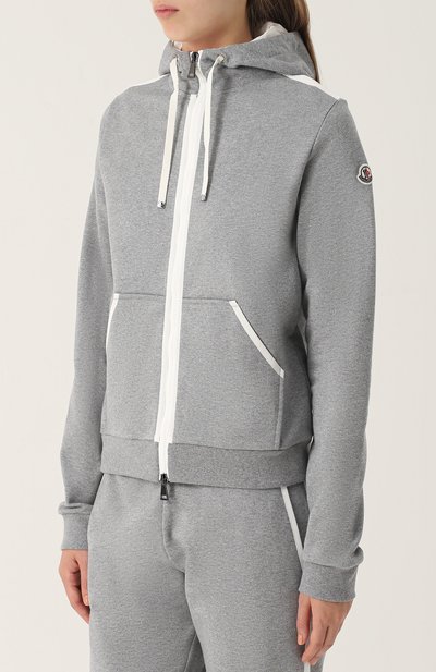 Хлопковый кардиган на молнии с капюшоном MONCLER, арт. C2-093-84989-00-8098W, фото 3