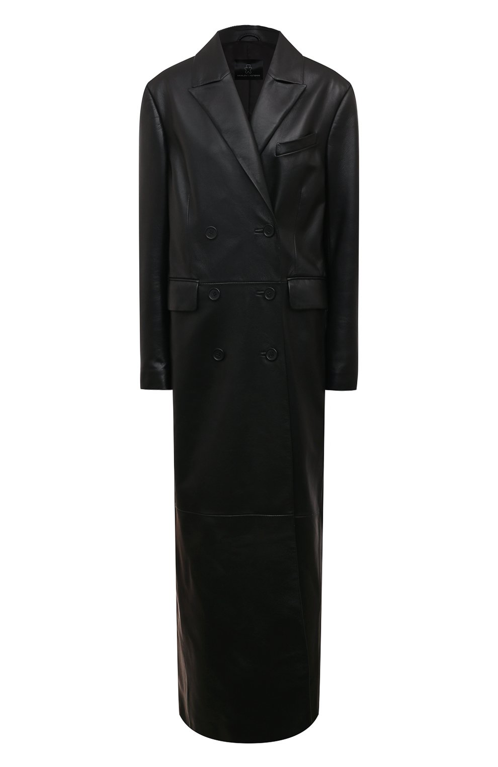 Кожаный плащ MASLOV черного цвета по цене 275000 руб., арт. BF01, фото 1 Кожаный плащ MASLOV, арт. BF01, фото 1