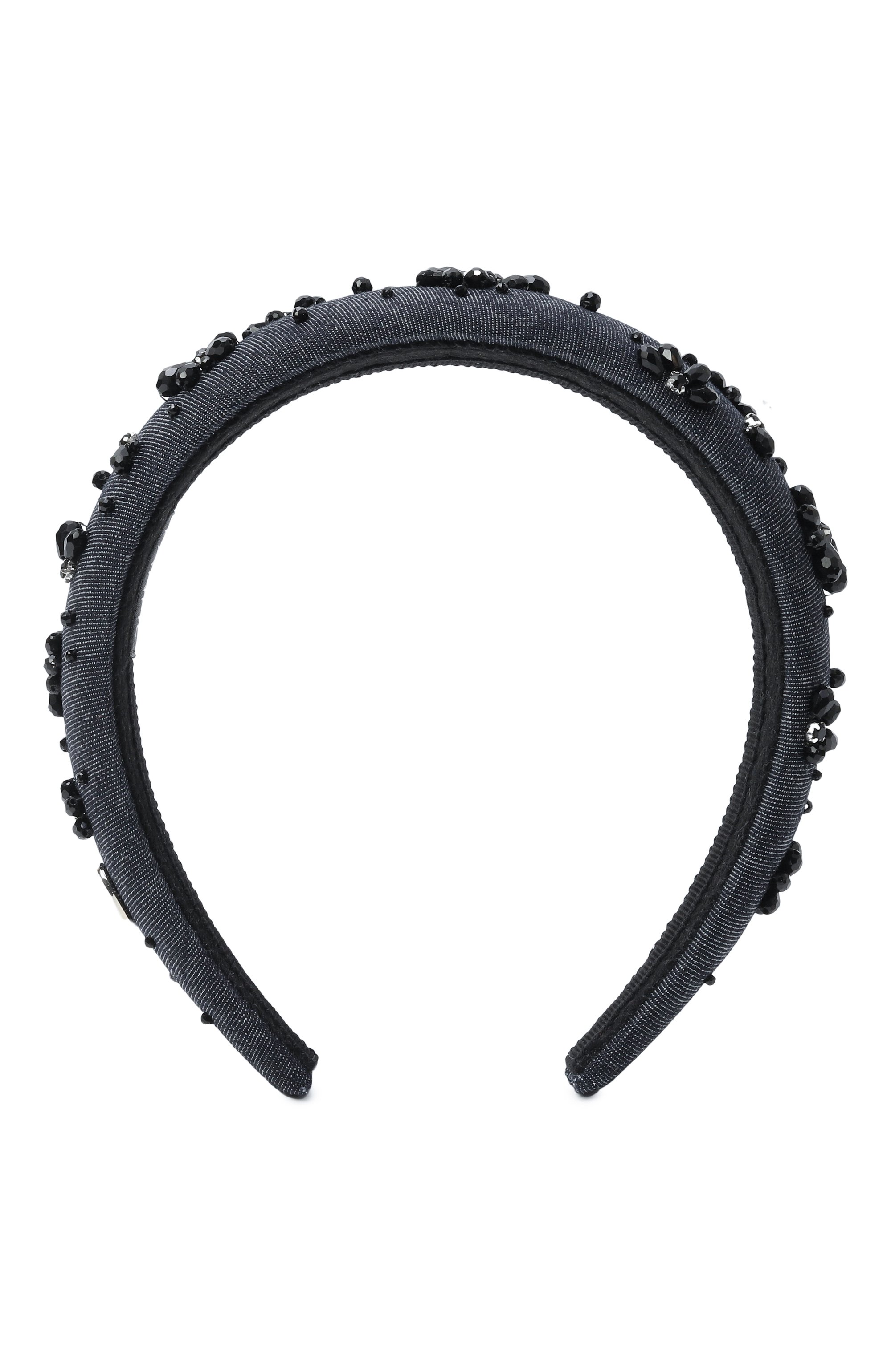 Ободок для волос PANFIL темно-синего цвета по цене 21000 руб., арт. JIN3-BND-DB, фото 1 Ободок для волос PANFIL, арт. JIN3-BND-DB, фото 1