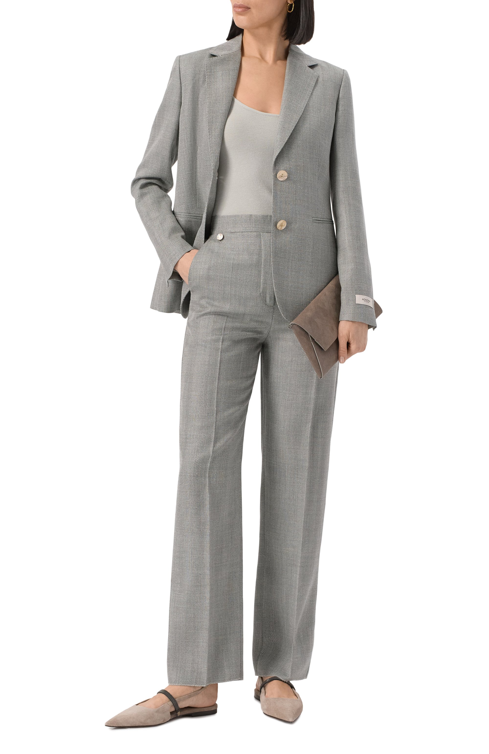 Жакет из шерсти и шелка AGNONA зеленого цвета по цене 351500 руб., арт. TX0805/R1015, фото 2 Жакет из шерсти и шелка AGNONA, арт. TX0805/R1015, фото 2