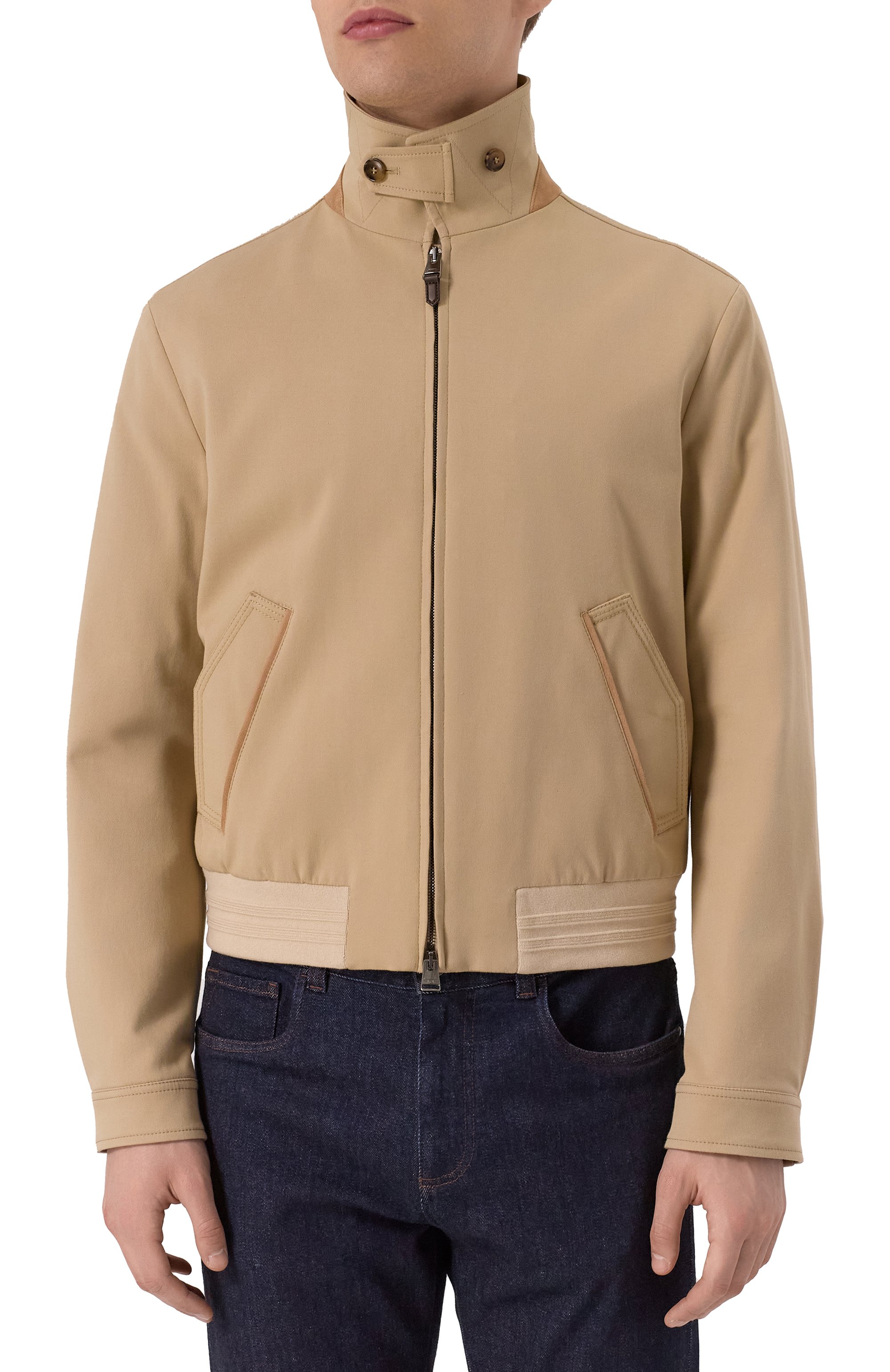 Бомбер из хлопка и лиоцелла CANALI, арт. O40962 SG03191, фото 8