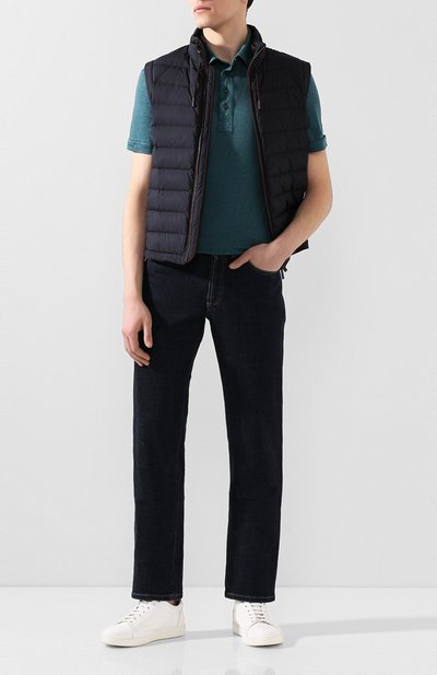 Льняное поло ZEGNA зеленого цвета по цене 39950 руб., арт. UU564/723, фото 2 Льняное поло ZEGNA, арт. UU564/723, фото 2