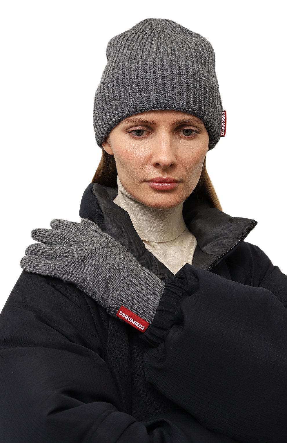 Комплект из шапки и перчаток DSQUARED2, арт. KNW0078/01W06757, фото 3